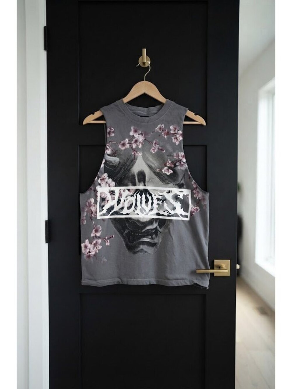 Darc Sport x Oni Sakura "Tommy" Muscle Tee in Dove Gray (S)